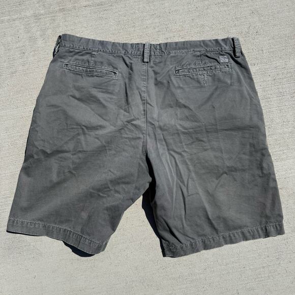 American Eagle Outfitters Prep Fit Dark Gray Canvas Cotton Shorts Size 38 - Picture 5 of 10